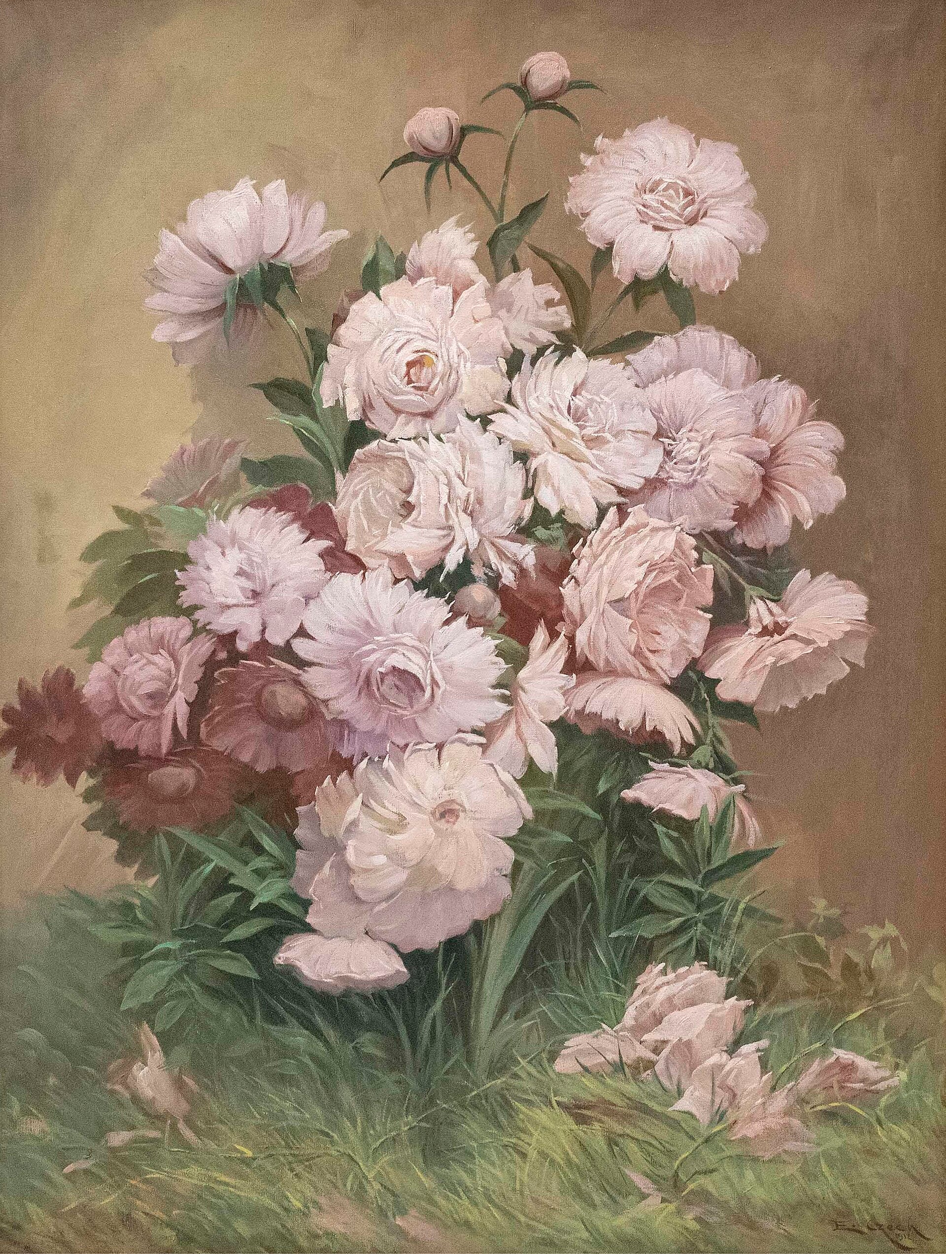 Pivoines par Emil Czech, peinture de pivoines