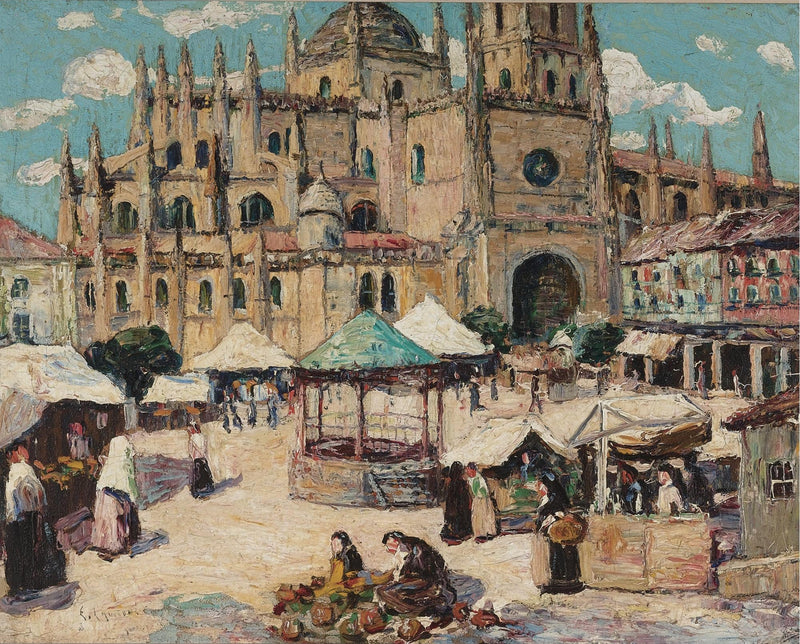 Piazza del Mercato, Segovia, Spagna - Ernest Lawson