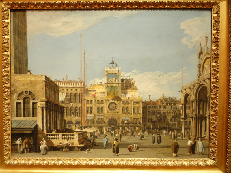 Place Saint-Marc : la torre dell'orologio - Canaletto