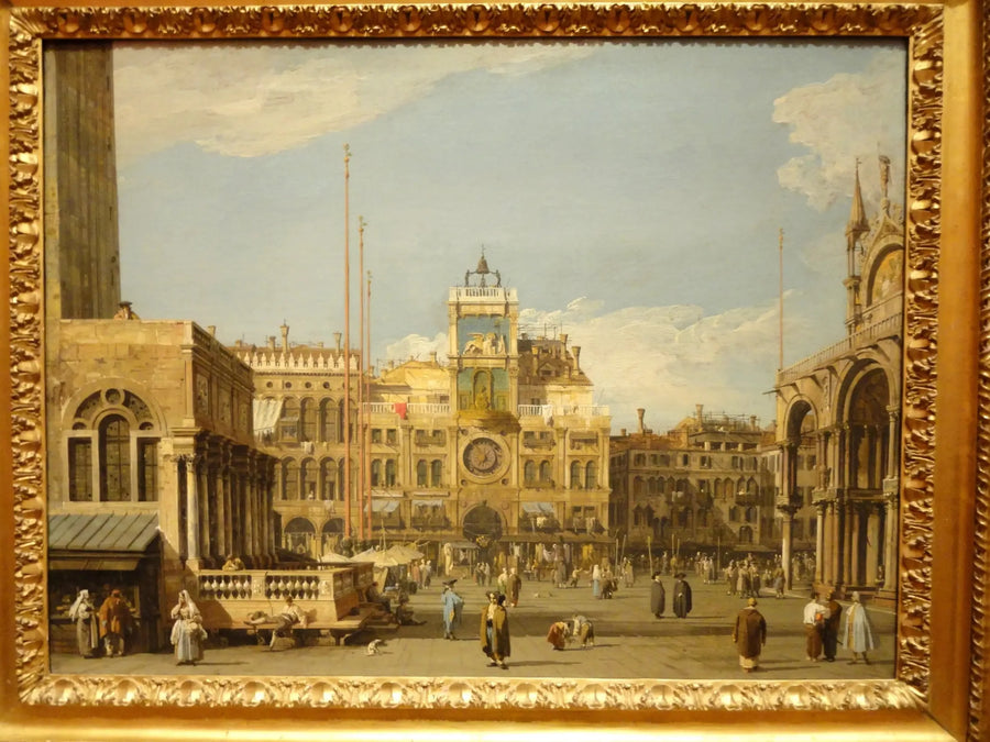Place Saint-Marc : la torre dell'orologio - Canaletto
