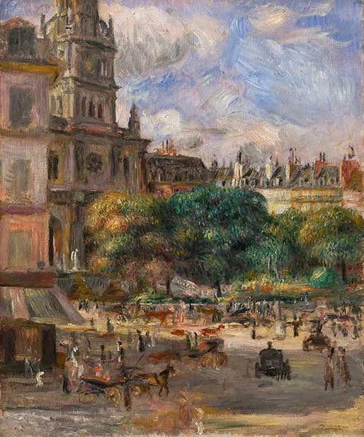 Piazza della Trinità, Parigi - Pierre-Auguste Renoir