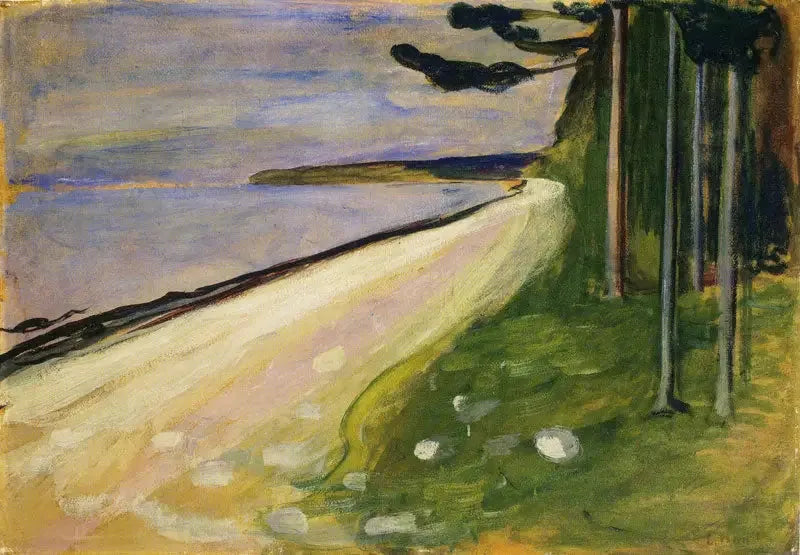 Spiaggia a Åsgårdstrand - Edvard Munch
