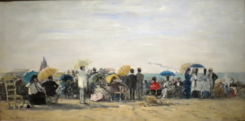 Spiaggia a Trouville - Eugène Boudin