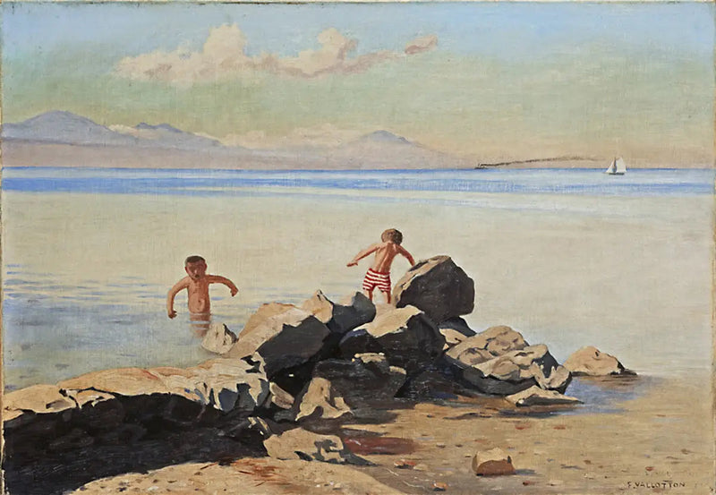 Plage di Bellerive a Ouchy - Félix Vallotton