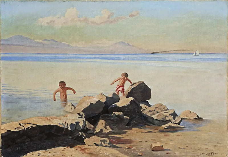 Plage di Bellerive a Ouchy - Félix Vallotton
