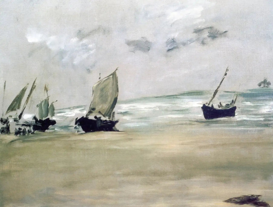 Spiaggia di Berck-sur-mer a bassa marea - Édouard Manet