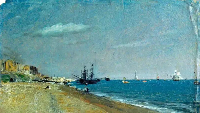 Spiaggia di Brighton con Colliers - John Constable