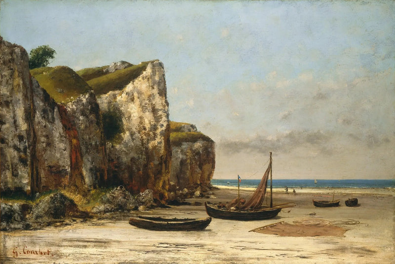 Spiaggia della Normandia - Gustave Courbet
