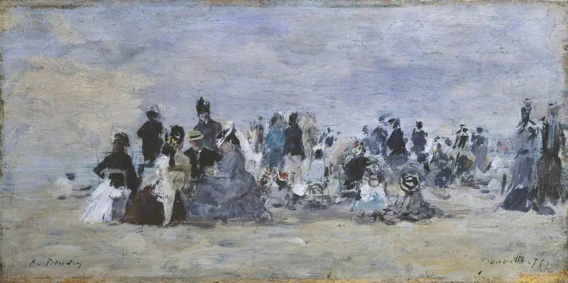 Spiaggia di Trouville - Eugène Boudin