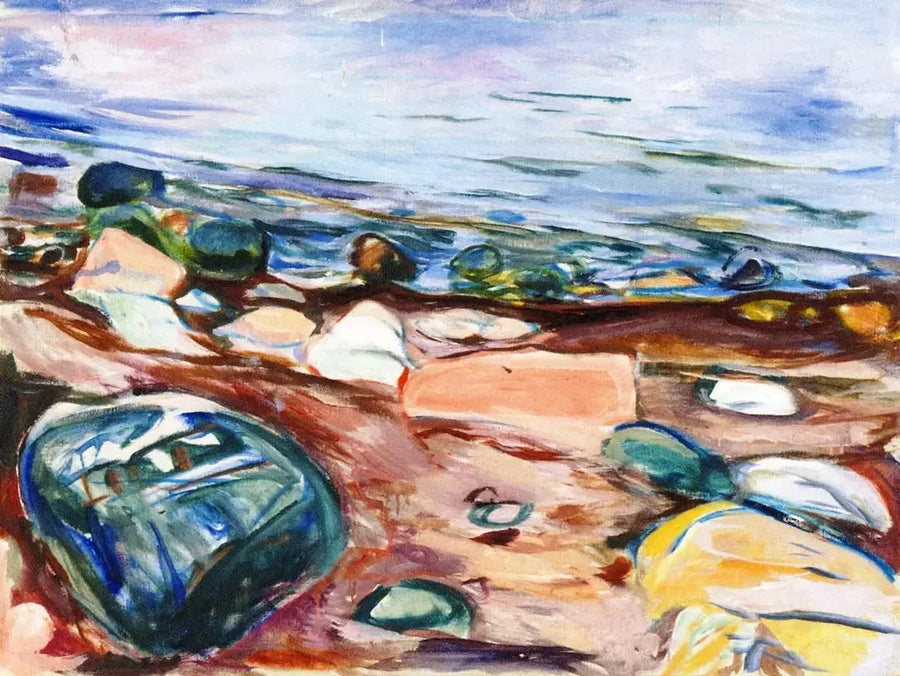 Spiaggia e Rocce - Edvard Munch