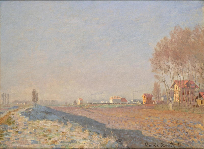 La Plaine de Colombes, gelatina bianca W256 - Claude Monet