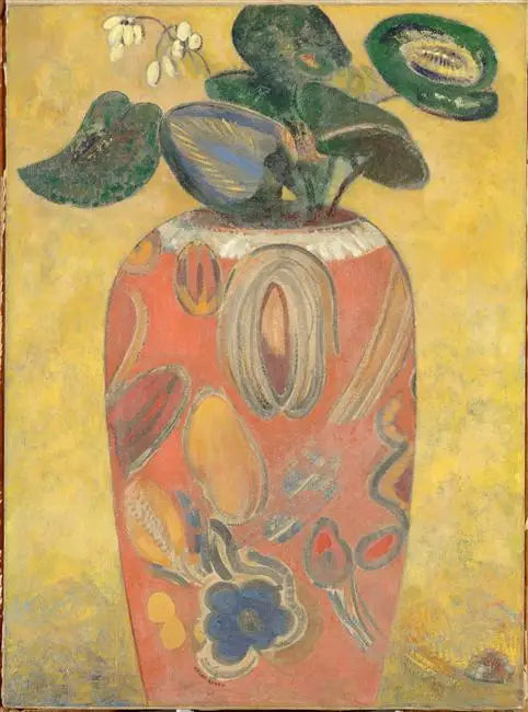 Pianta verde in un'urna - Odilon Redon