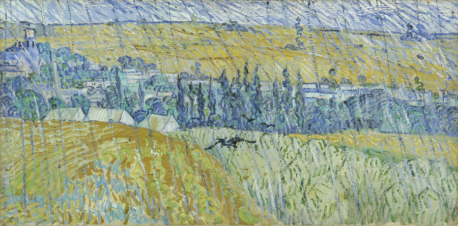 Paesaggio di Auvers sotto la pioggia - Vincent van Gogh
