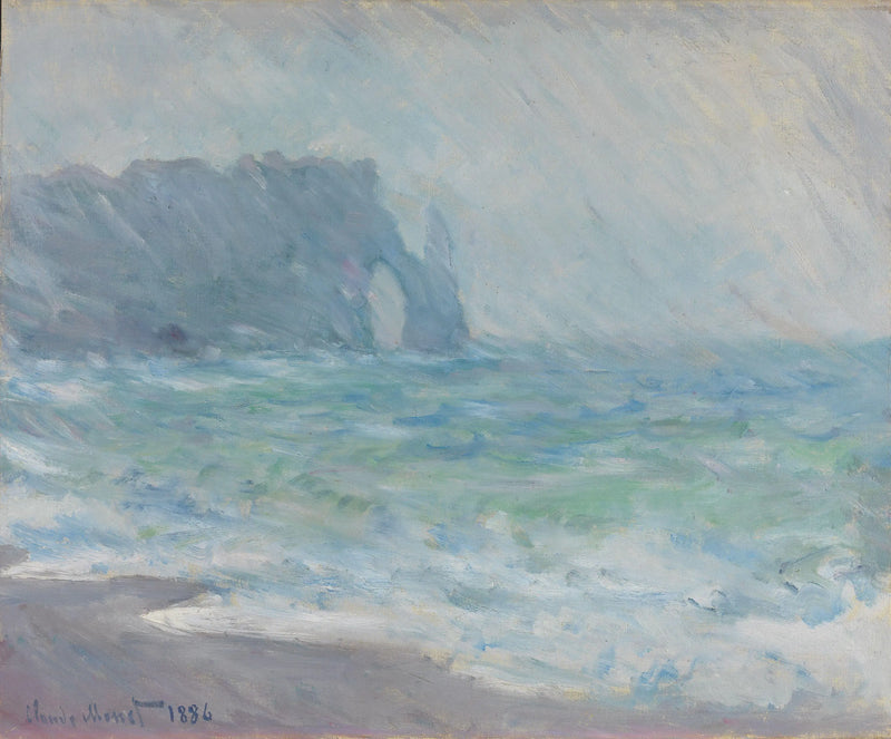 Pioggia a Étretat - Claude Monet