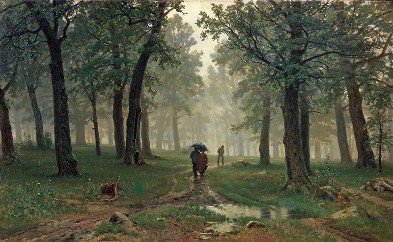 Pioggia nella foresta di querce - Ivan Chichkine