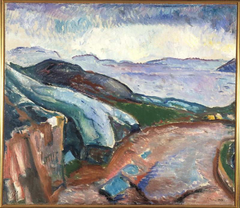 Pioggia di lato - Edvard Munch
