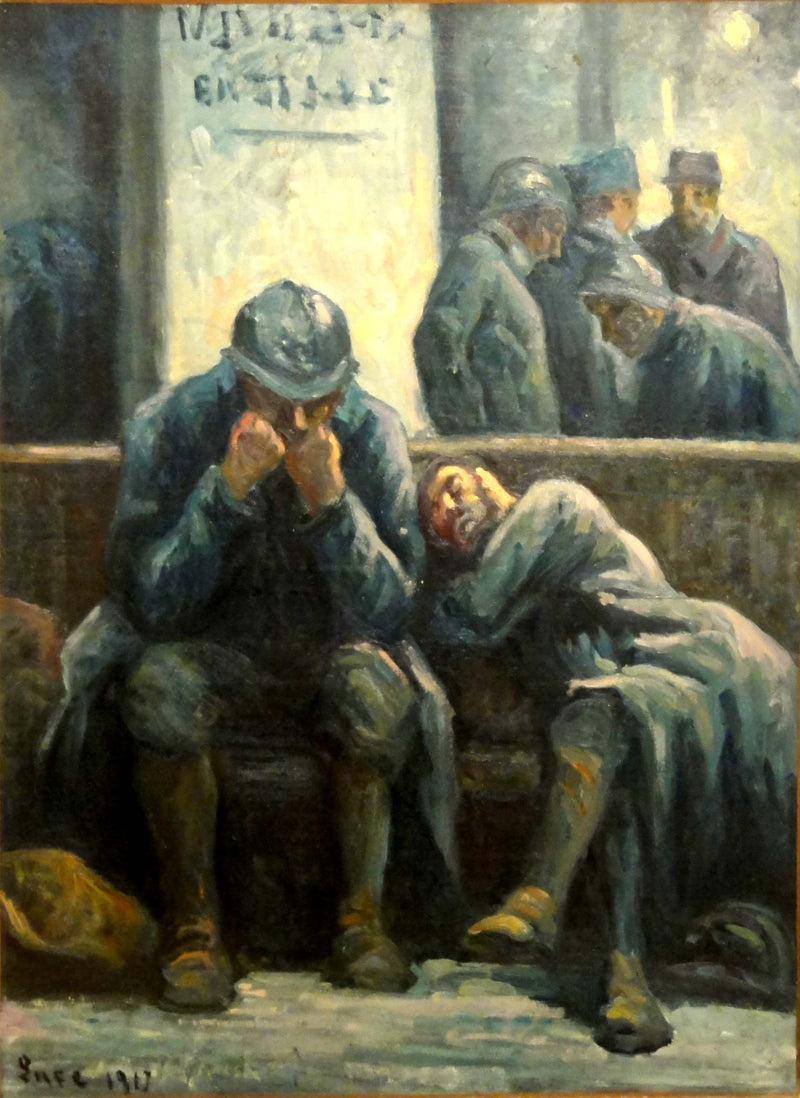 Poilus alla stazione dell'Est - Maximilien Luce