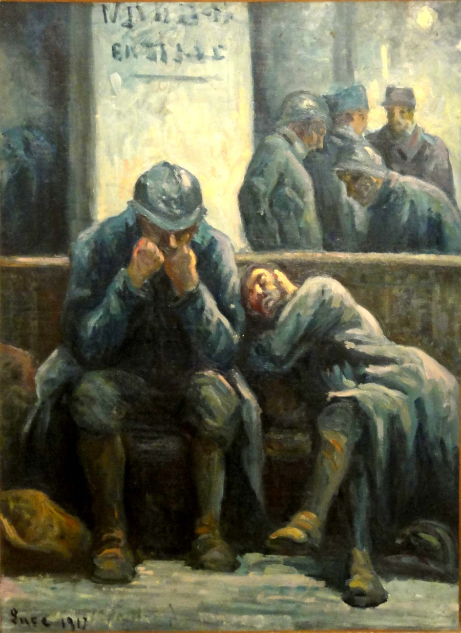 Poilus alla stazione dell'Est - Maximilien Luce