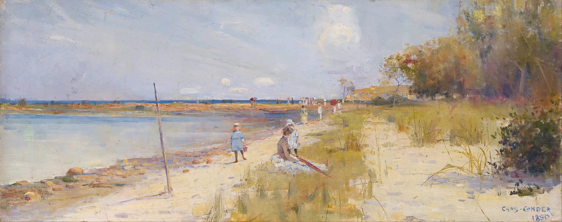Pointe Rickett - Charles Conder image 1 reproduction d’œuvre d’art à l’huile