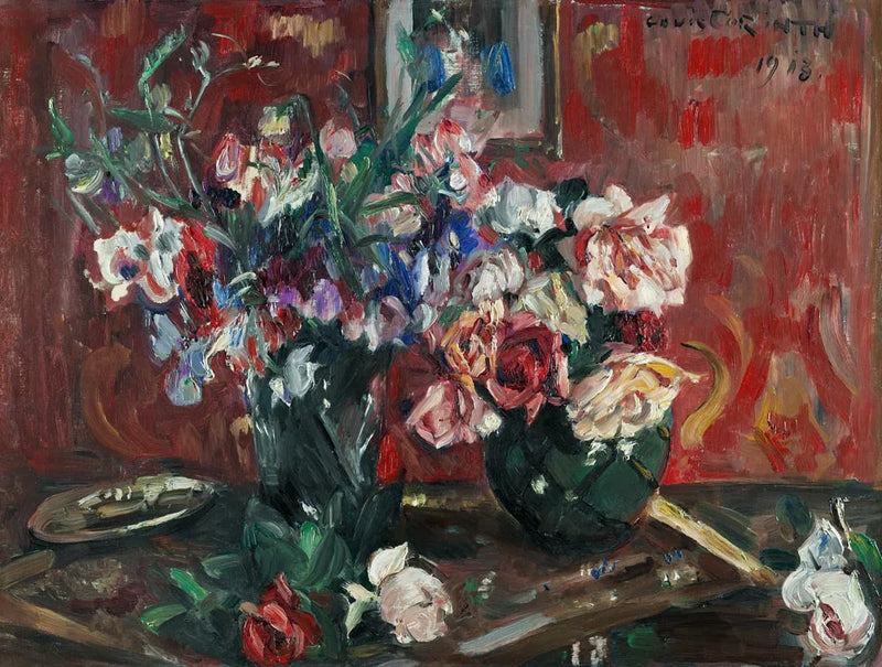 Piselli dolci e rose (Wicken und Rosen) - Lovis Corinth