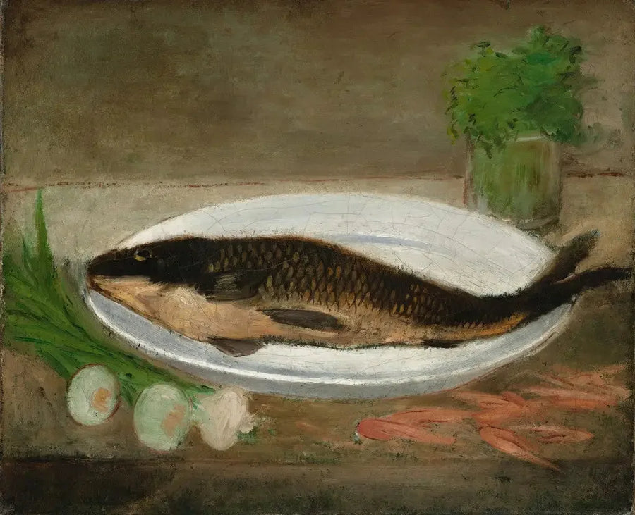 Pesce su un piatto - Alfred Sisley
