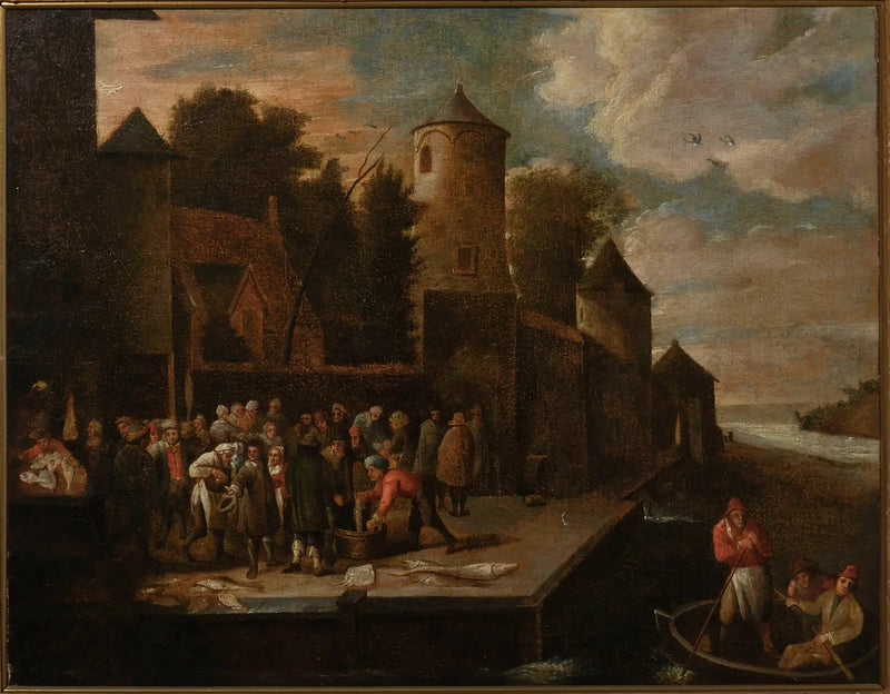 Pescatori al porto - David Teniers il Giovane