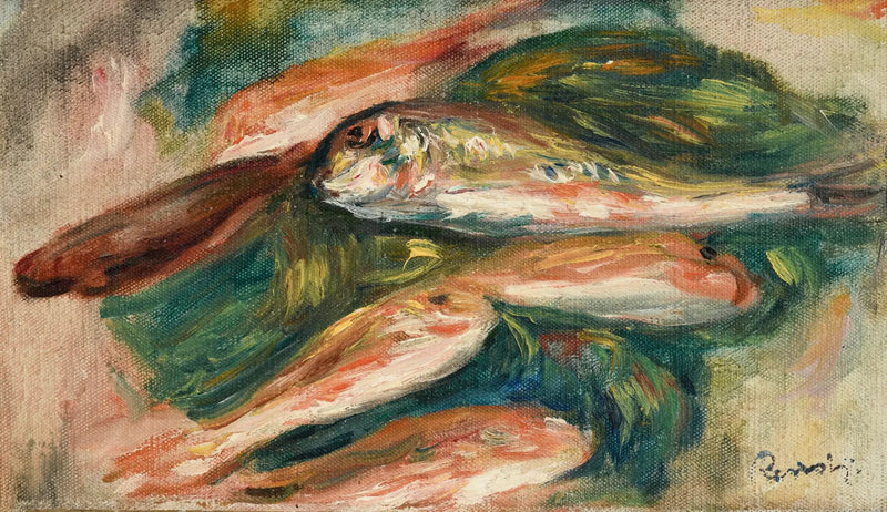 Pesci su una foglia verde - Pierre-Auguste Renoir