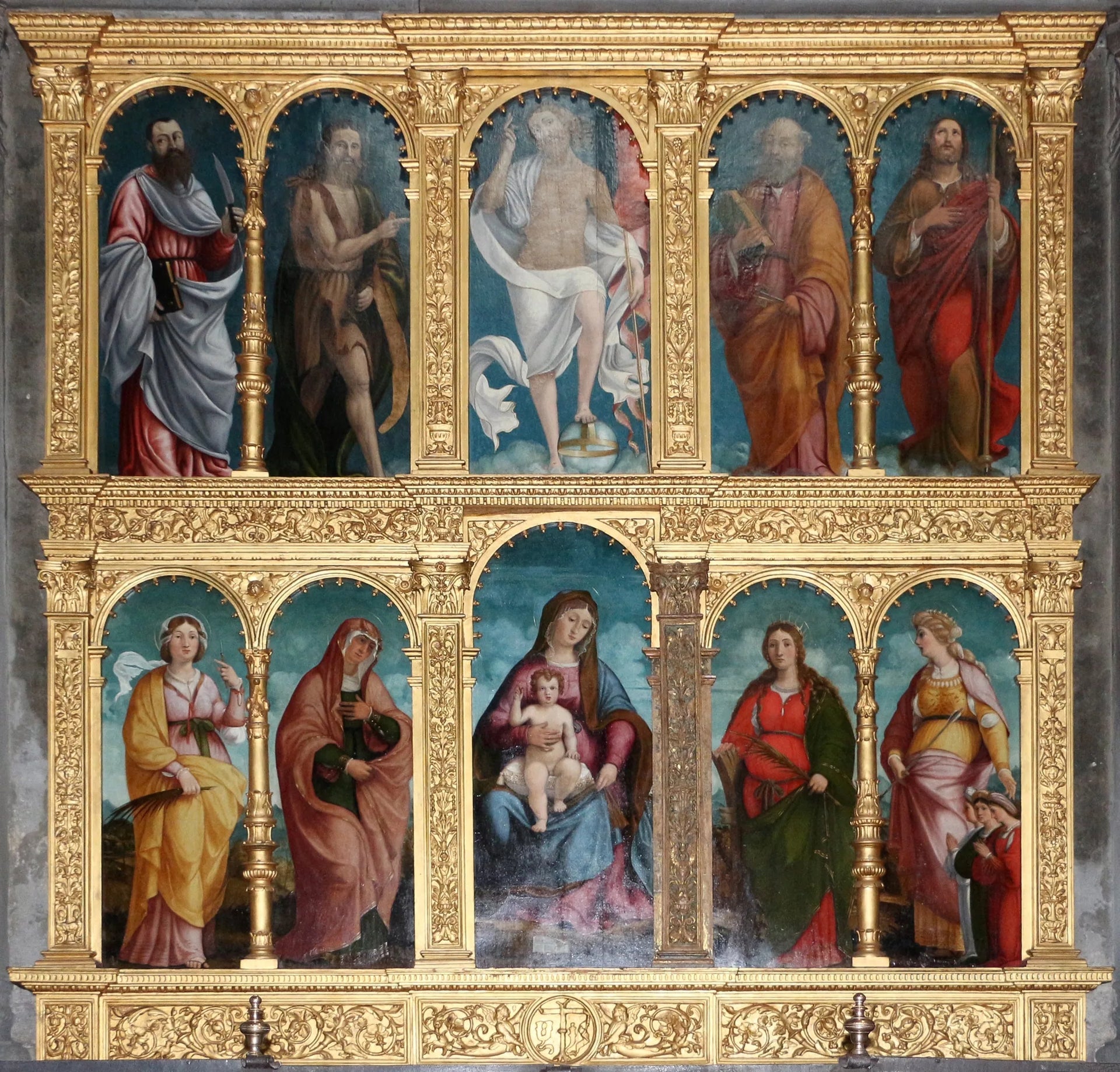Polittico Santo Spirito - Andrea Previtali image 1 reproduction réalisée par Alpha Reproduction