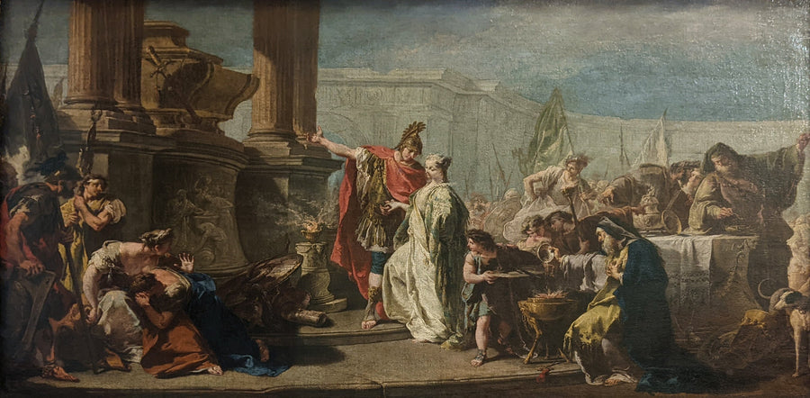 Polyxène davanti alla tomba di Achille - Giovanni Battista Pittoni