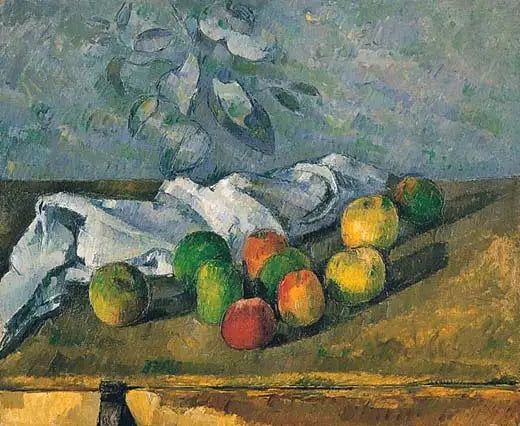 Mele e tovagliolo - Paul Cézanne