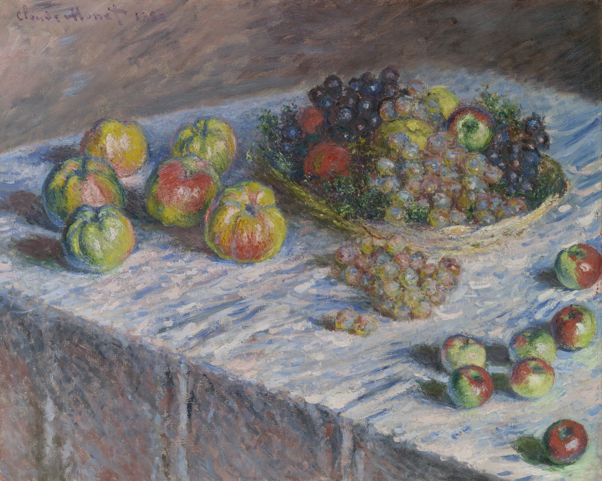 Pommes et raisins W546 par Claude Monet, Art Institute of Chicago