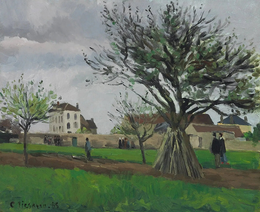 Meli a Pontoise (La casa del padre Gallien) - Camille Pissarro