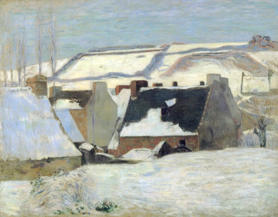 Pont-Aven sotto la neve - Paul Gauguin