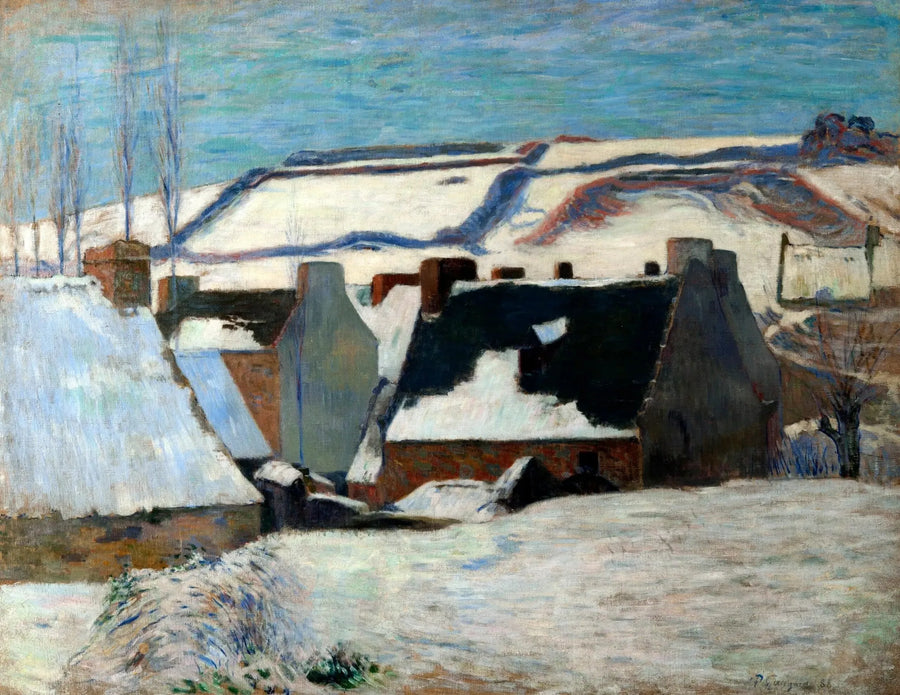 Pont-Aven sotto la neve - Paul Gauguin