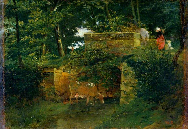 Ponte Batignies nella foresta di Compiègne - Théodore Rousseau