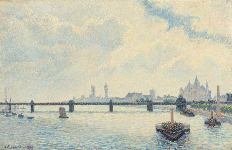Ponte di Charing Cross, Londra - Camille Pissarro