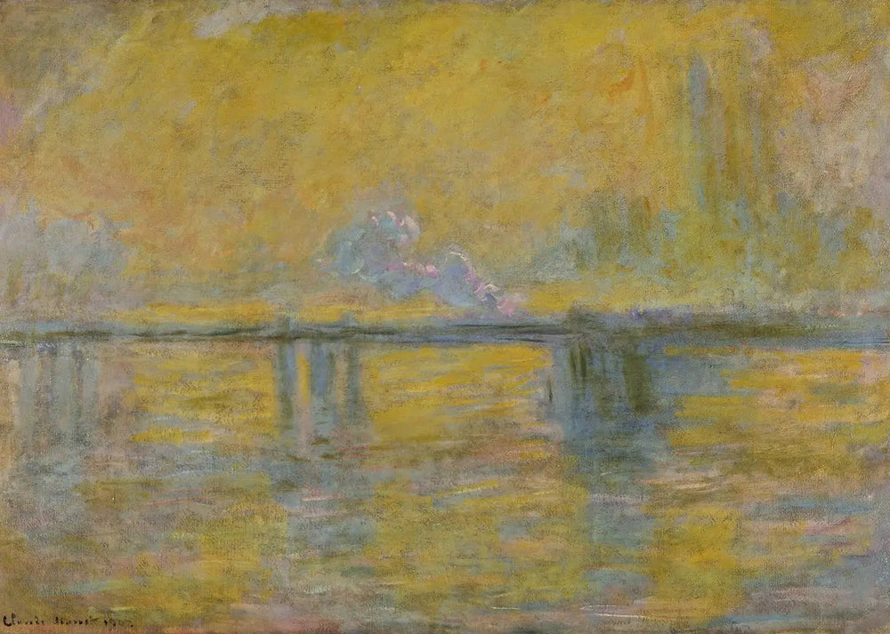 Pont de Londres (Charing Cross Bridge, London) - Claude Monet image 1 copie peinte à la main à l’huile