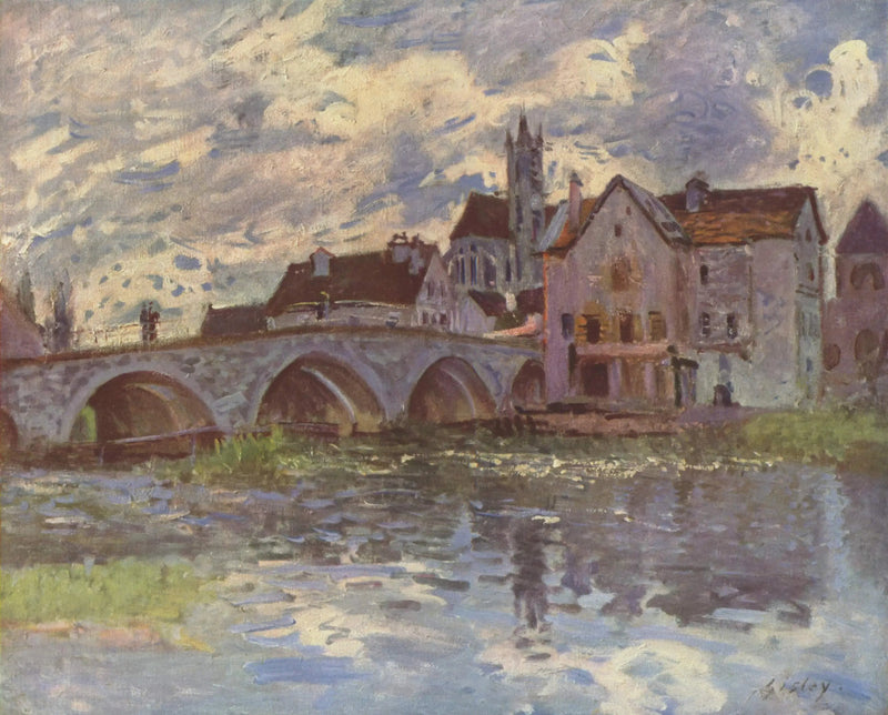 Ponte di Moret, effetto di tempesta - Alfred Sisley