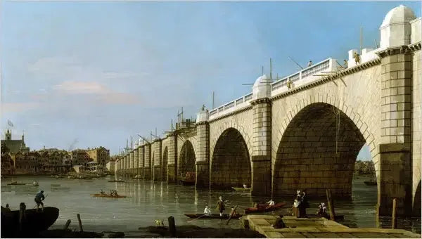 Ponte di Westminster in costruzione dalla spalla sud-est - Canaletto