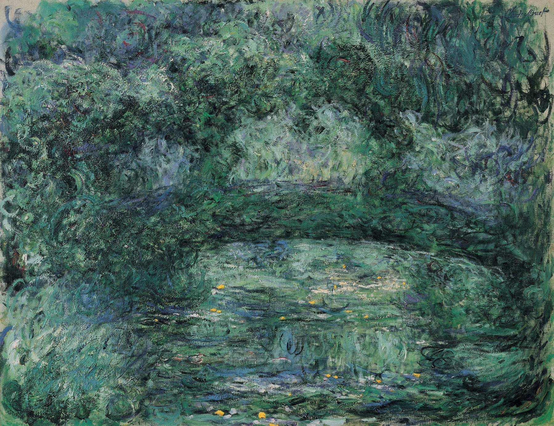 Le Pont japonais de Claude Monet, 1918–1924 – Fondation Beyeler 90.15, Wildenstein 1921