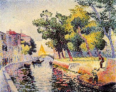 Pont San Trovaso, Venezia - Henri-Edmond Cross