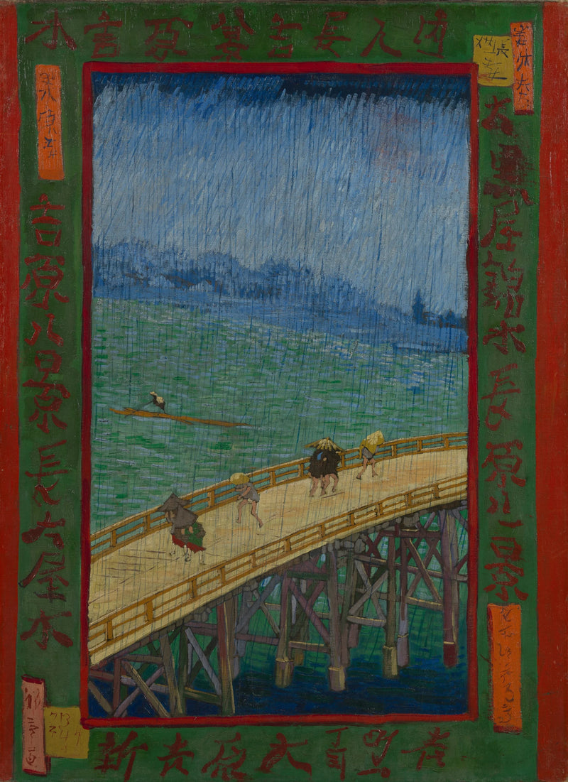 Ponte sotto la pioggia, da Hiroshige - Vincent van Gogh