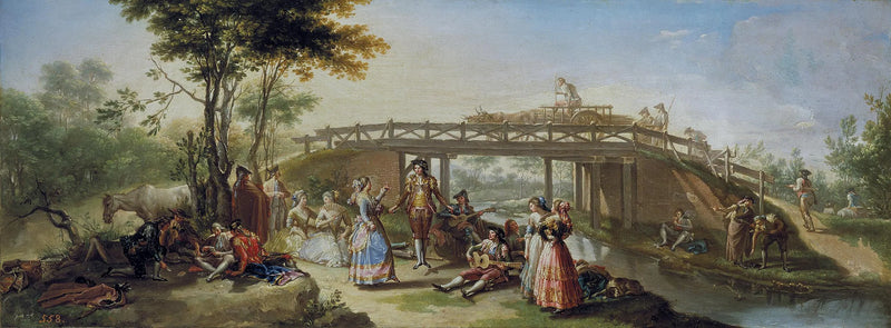 Ponte sul canale di Madrid - Francisco Bayeu
