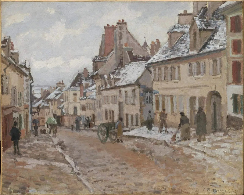 Pontoise, il sentiero di Gisors in inverno - Camille Pissarro