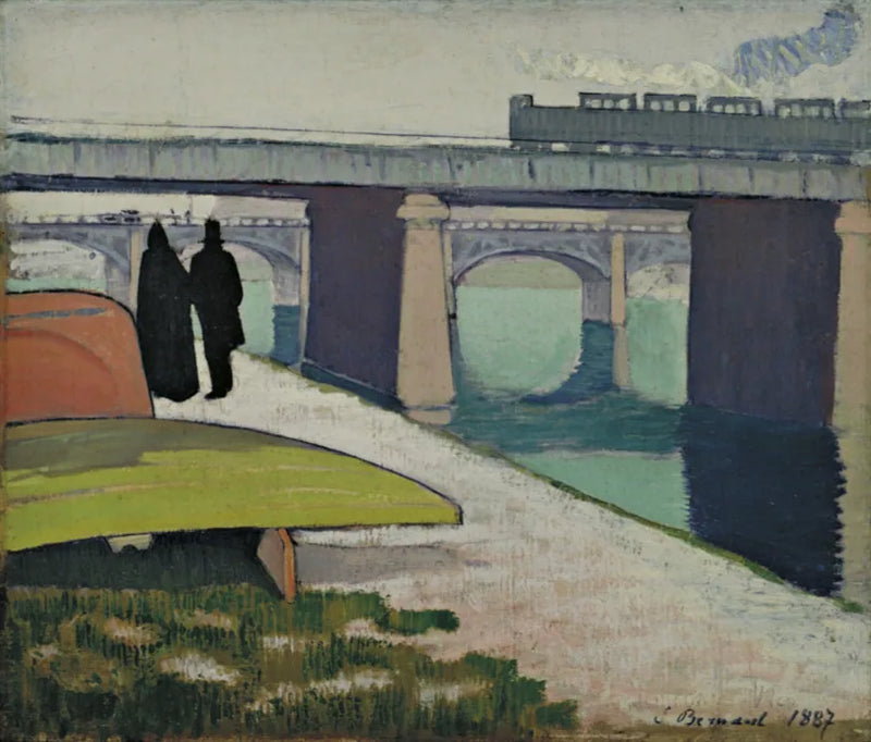 Ponti di ferro ad Asnières - Émile Bernard