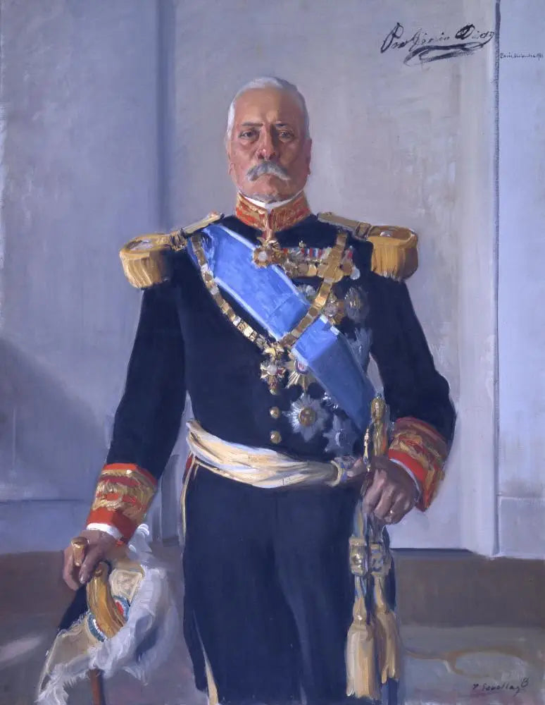 Porfirio Díaz, ancien président du Mexique - Joaquín Sorolla image 1 reproduction artisanale de tableau