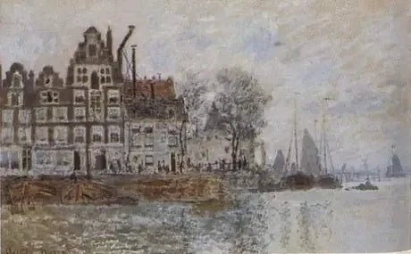 Il porto di Amsterdam, 1873 circa - Claude Monet