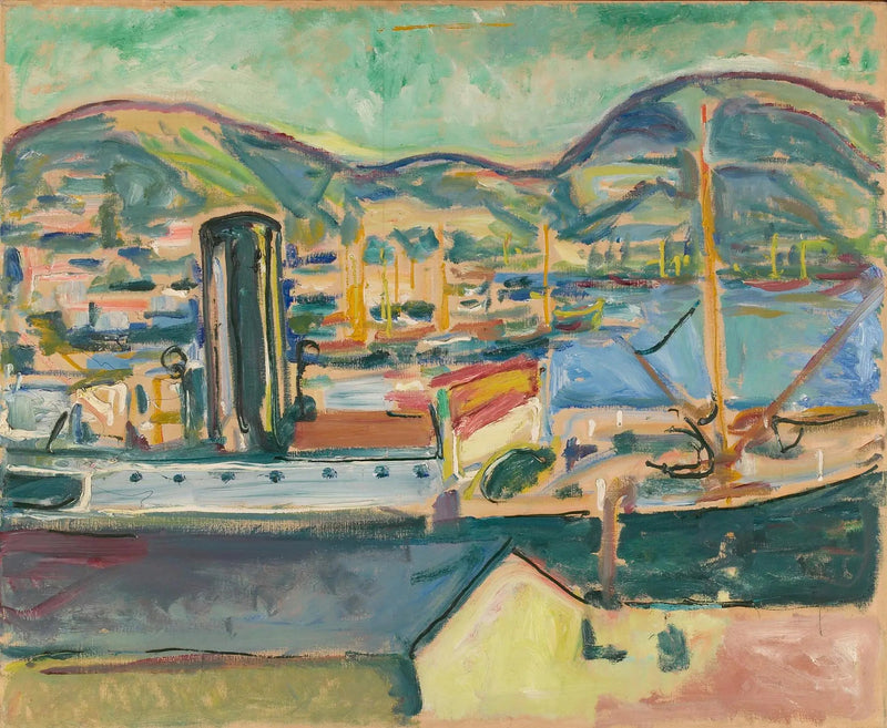 porto di Bergen - Edvard Munch