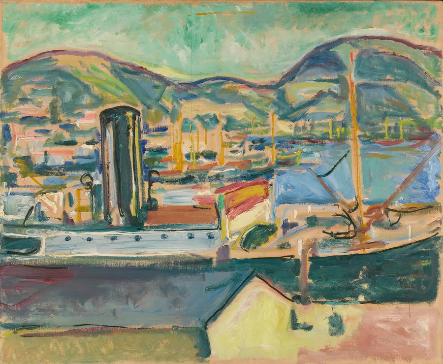 porto di Bergen - Edvard Munch