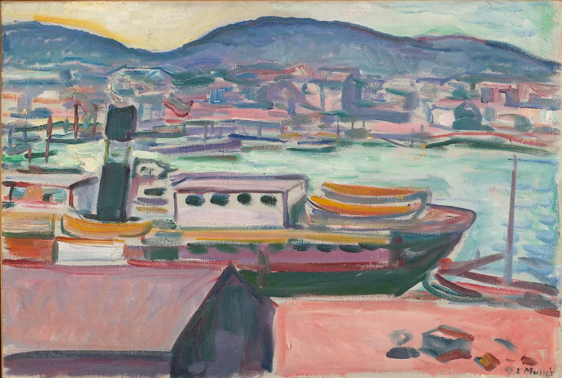 porto di Bergen - Edvard Munch